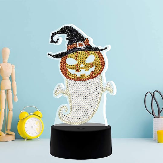 Sparkly Selections Ghost Pumpkin Lamp Diamond Art Kit